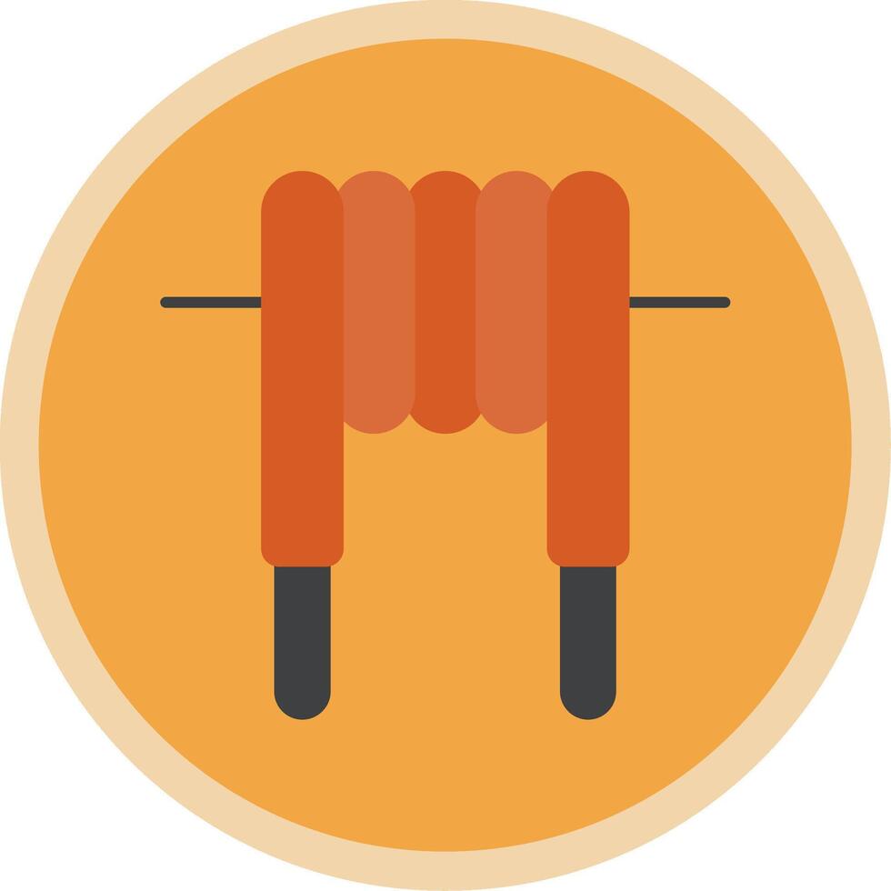 Inductor Flat Multi Circle Icon vector