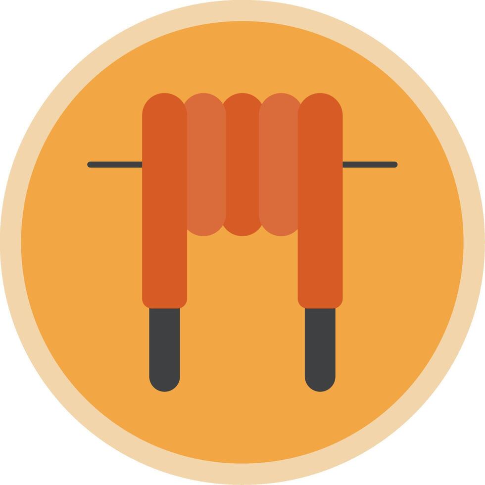 Inductor Flat Multi Circle Icon vector