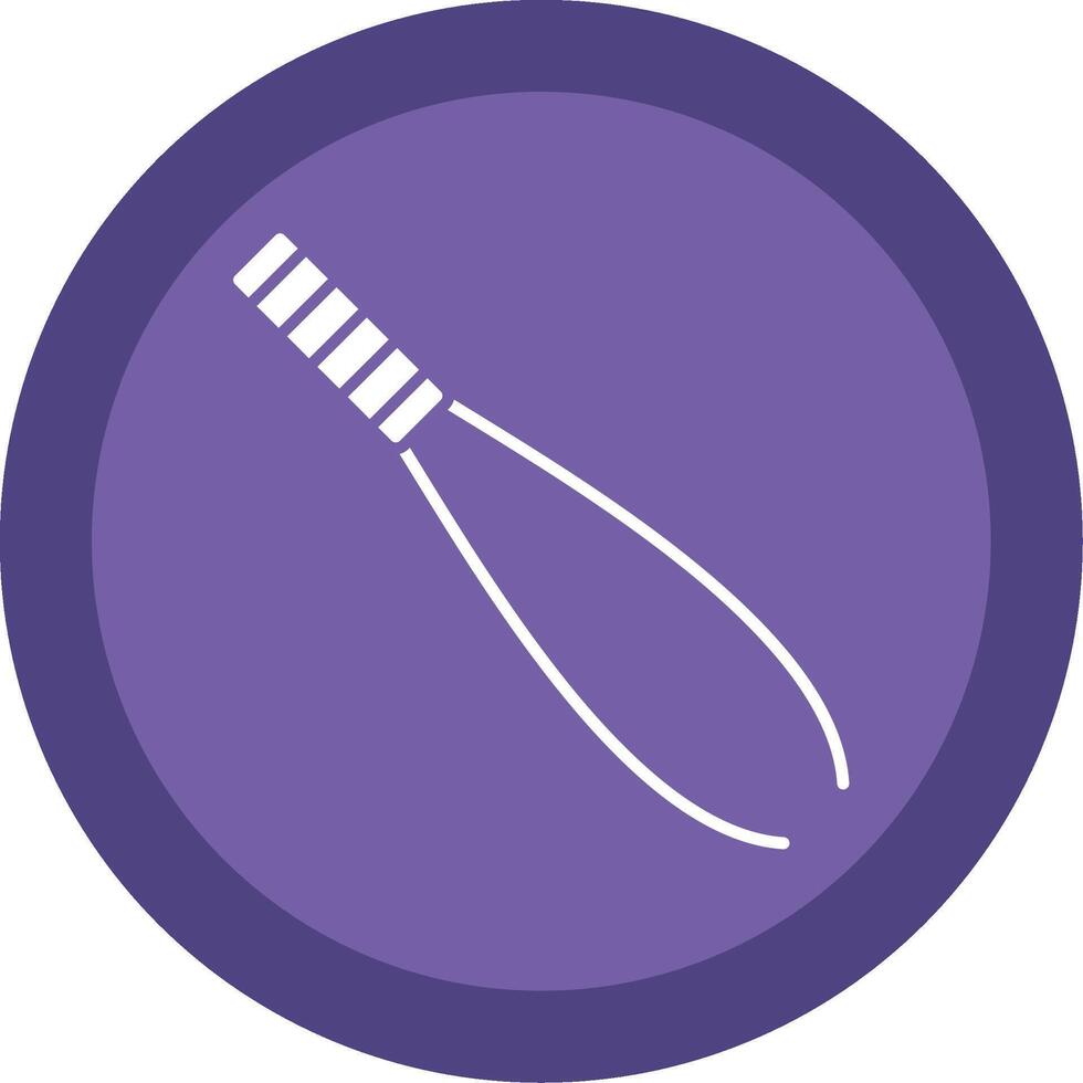 Tweezers Glyph Multi Circle Icon vector