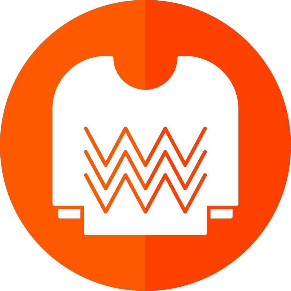 Jersey Glyph Red Circle Icon vector