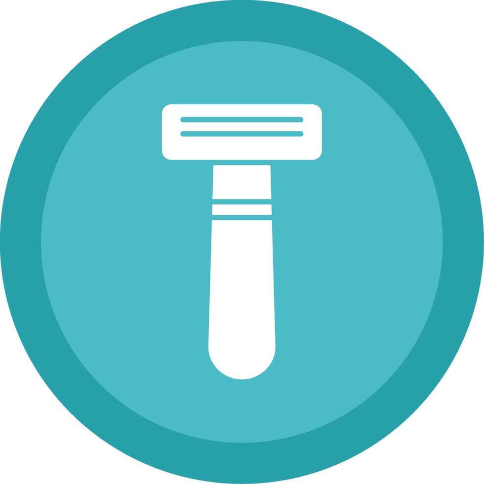 Shaving Razor Glyph Multi Circle Icon vector