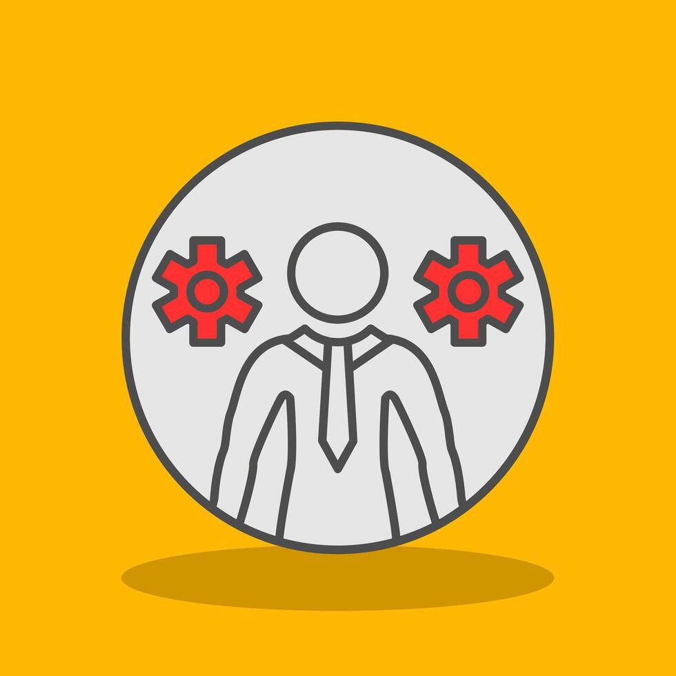 Business Filled Shadow Icon vector
