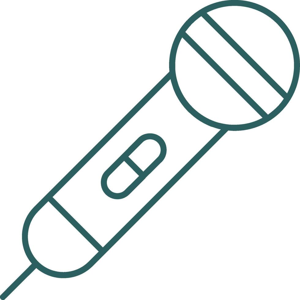 Karaoke Line Gradient Round Corner Icon vector