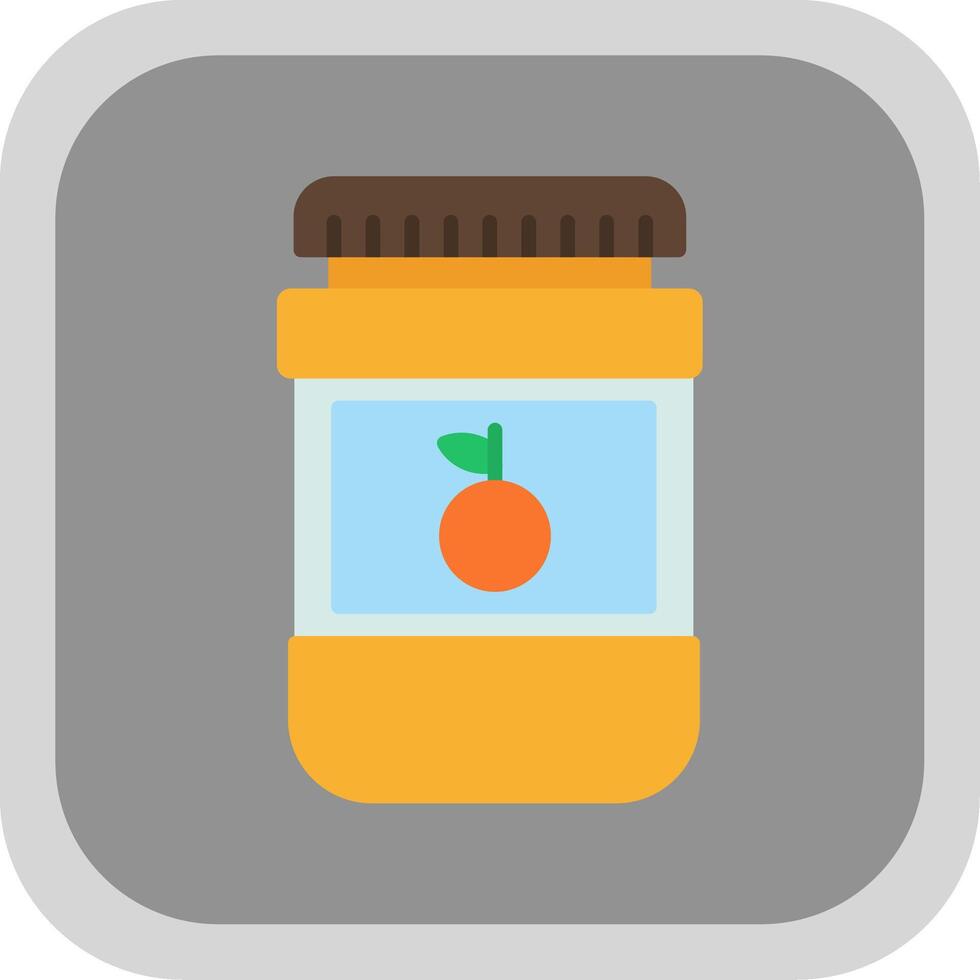 Jam Flat Round Corner Icon vector