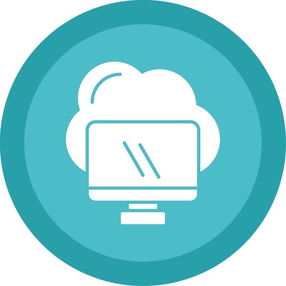 Computing Glyph Multi Circle Icon vector