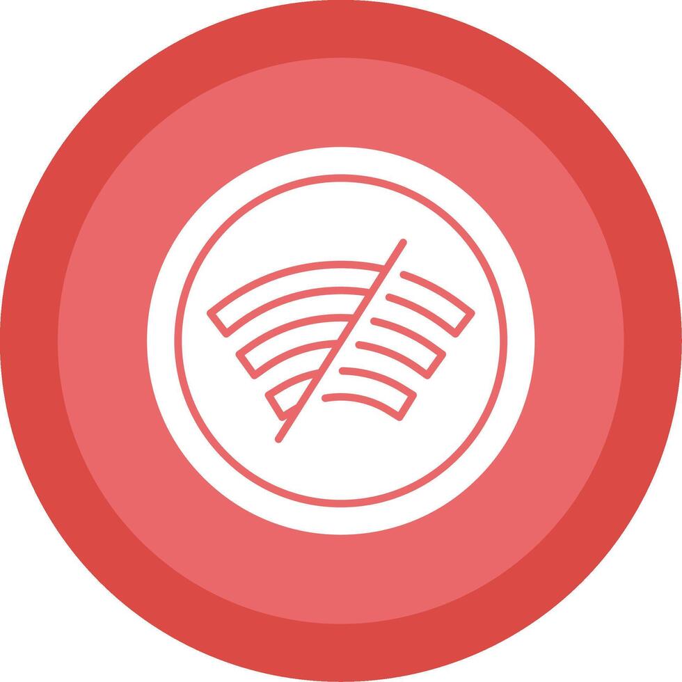 Disconnected Glyph Multi Circle Icon vector