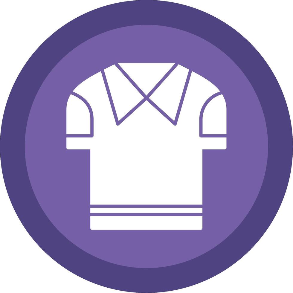 Casual Shirt Glyph Multi Circle Icon vector