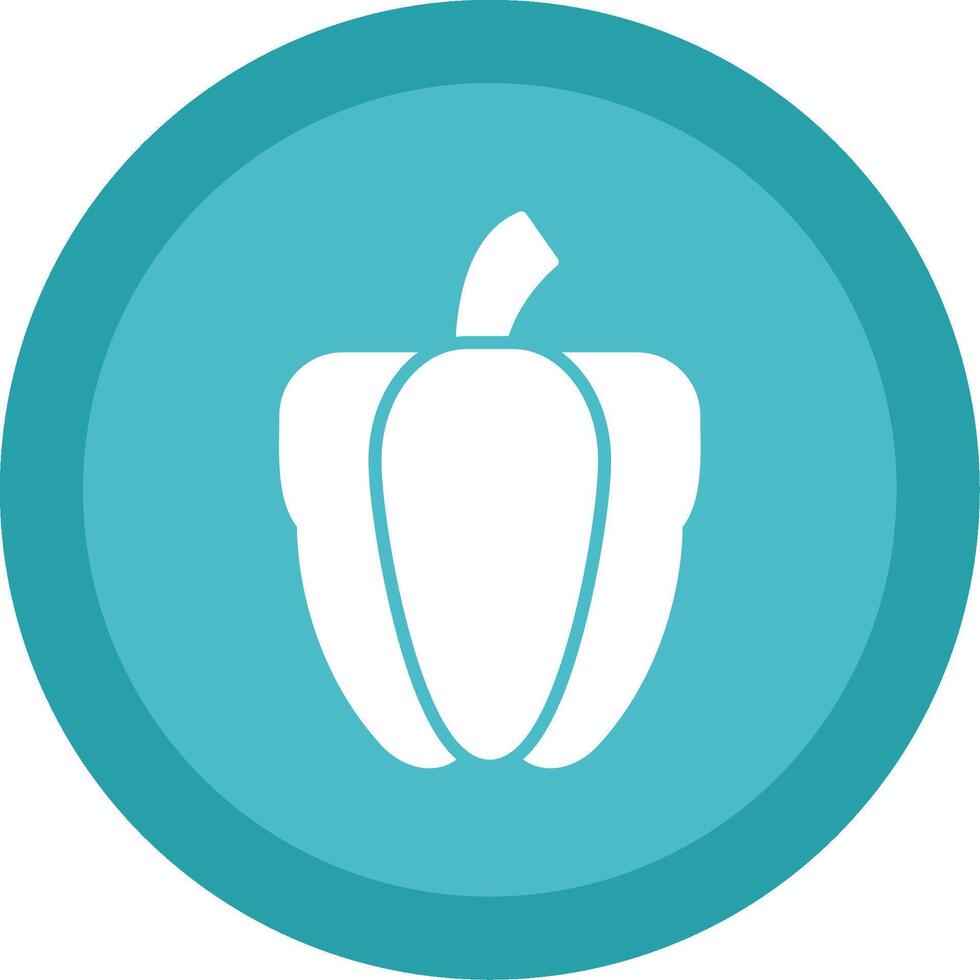Capsicum Glyph Multi Circle Icon vector