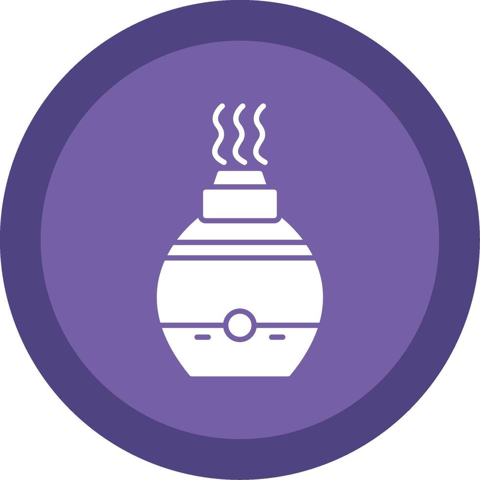 Air Diffuser Glyph Multi Circle Icon vector
