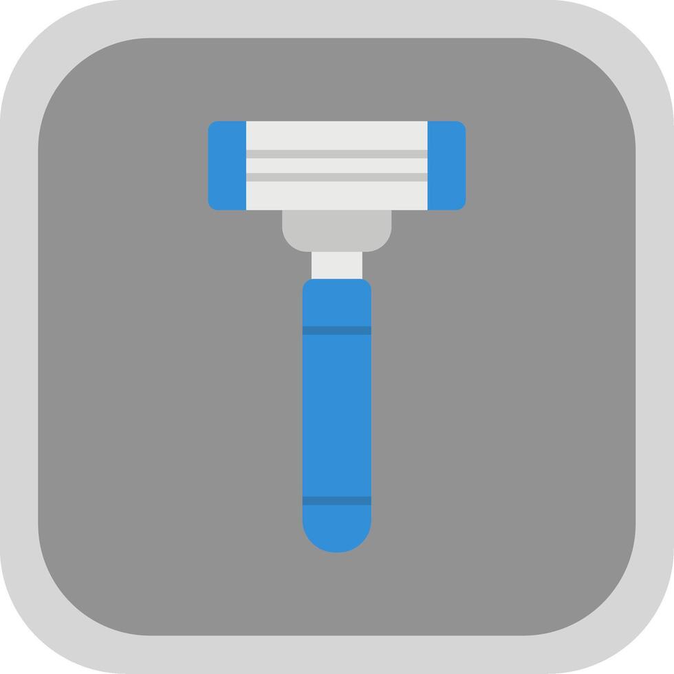 Razor Flat Round Corner Icon vector