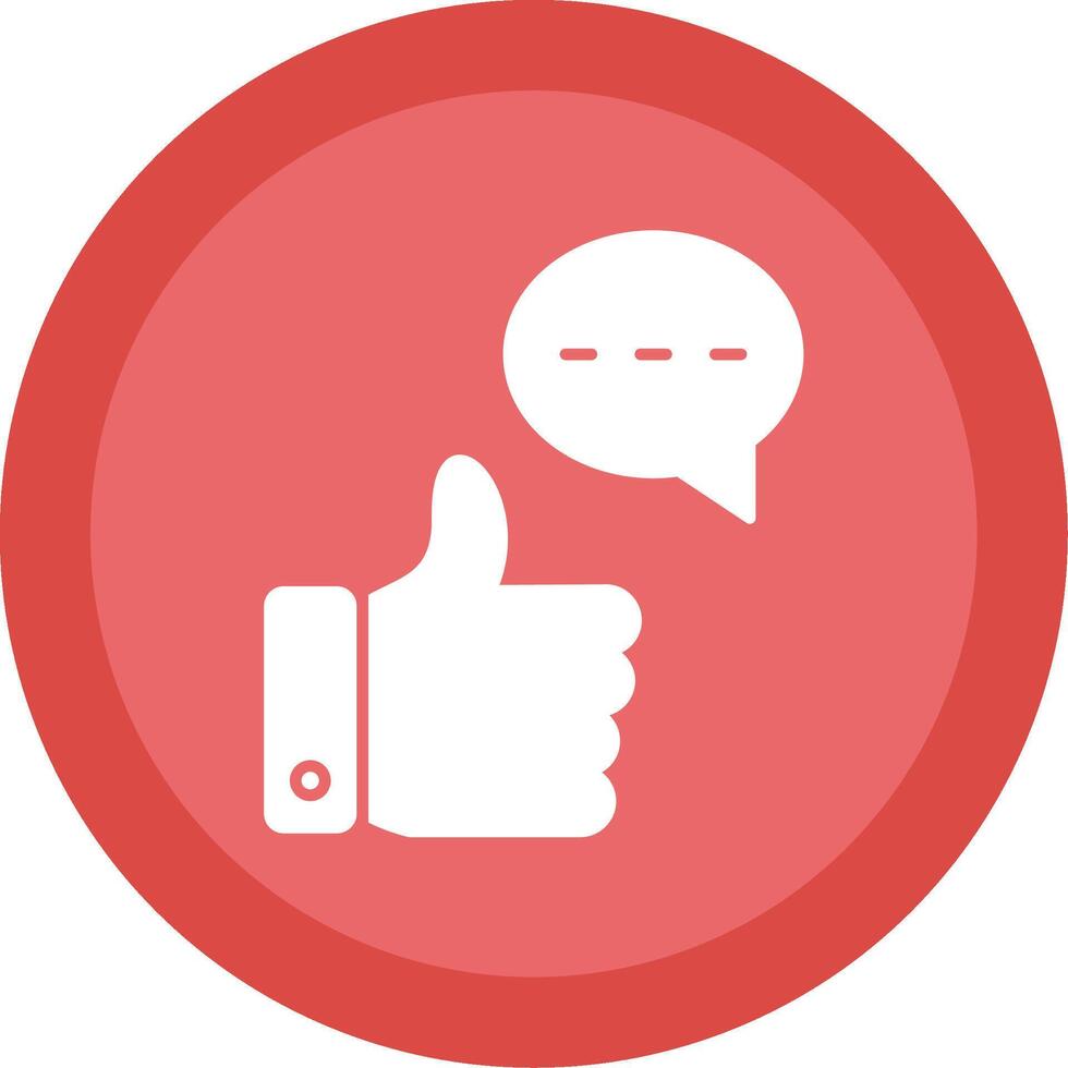 Good Feedback Glyph Multi Circle Icon vector