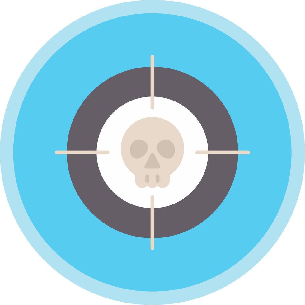 Targeted Flat Multi Circle Icon vector