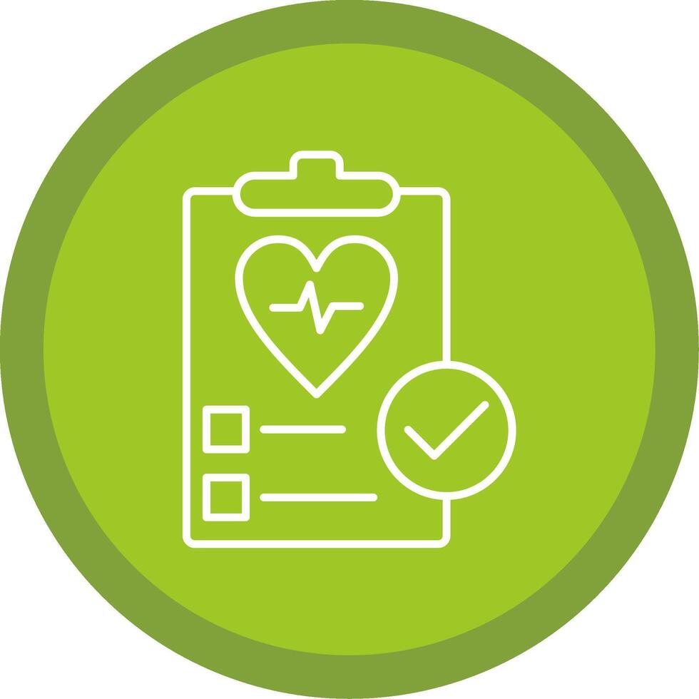 Health Check Line Multi Circle Icon vector