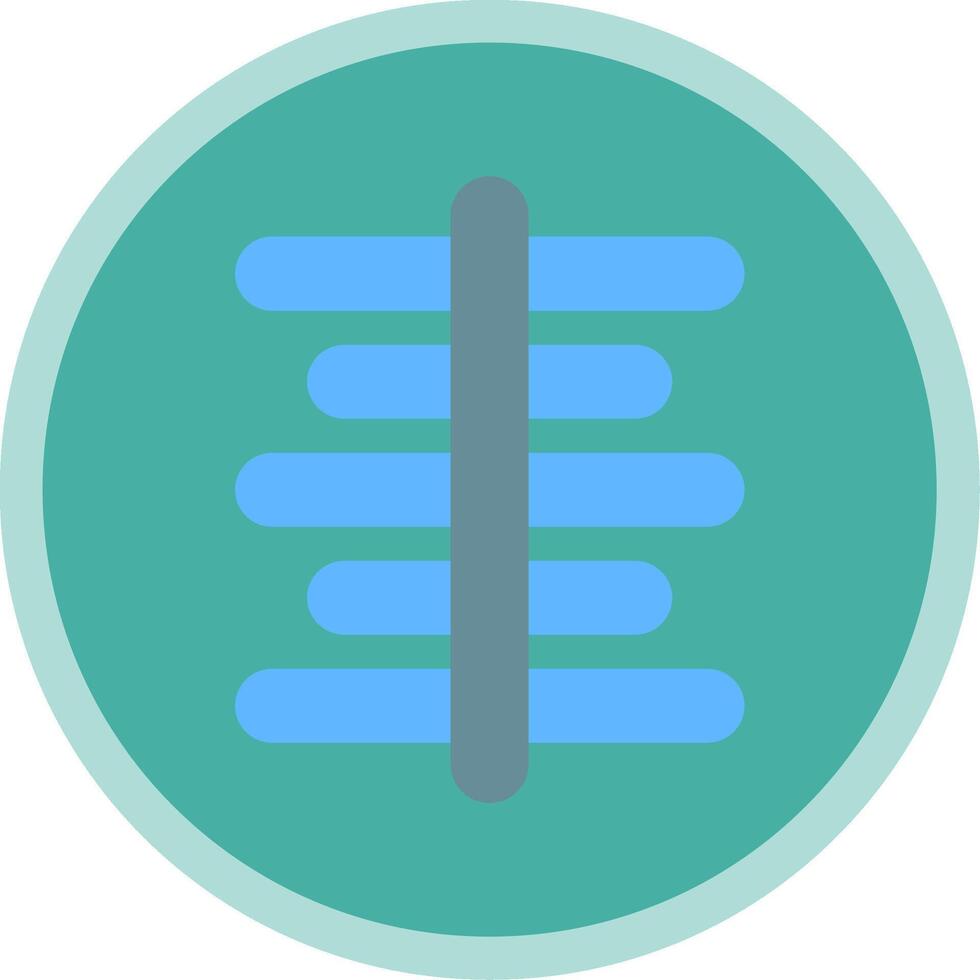 Center Align Flat Multi Circle Icon vector