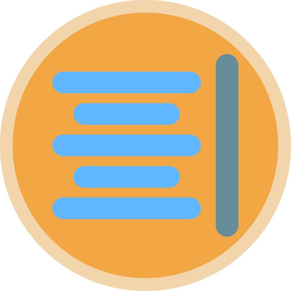 Horizontal Align Flat Multi Circle Icon vector