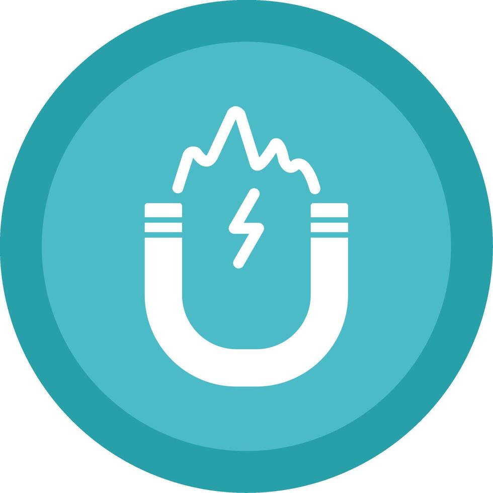 Electromagnetic Glyph Multi Circle Icon vector