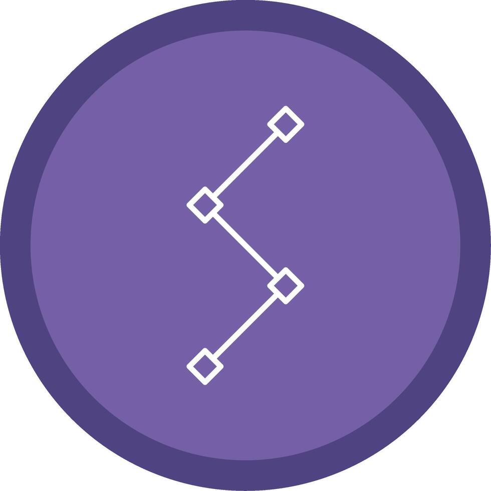 Path Line Multi Circle Icon vector