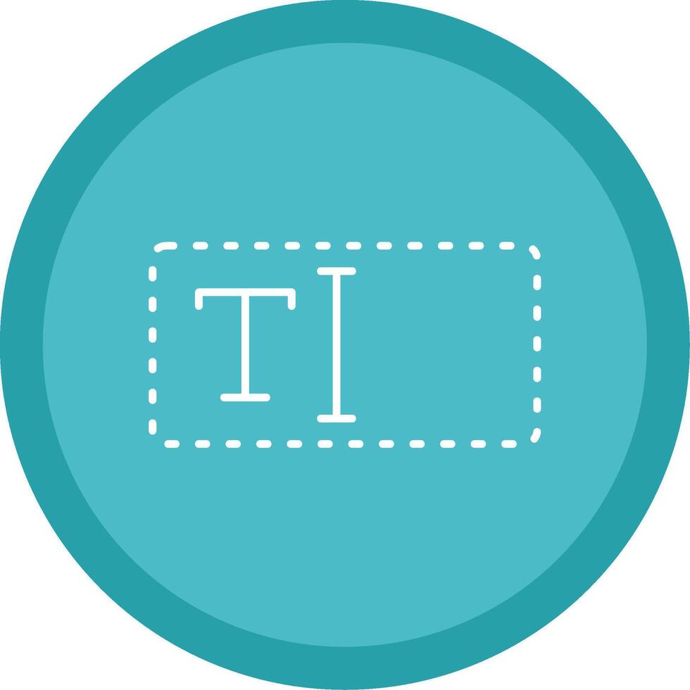 Text Box Line Multi Circle Icon vector
