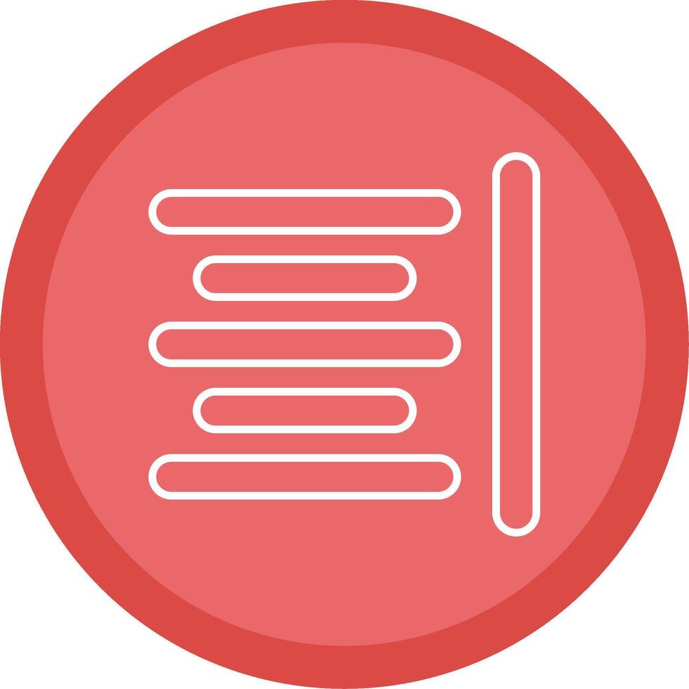 Horizontal Align Line Multi Circle Icon vector