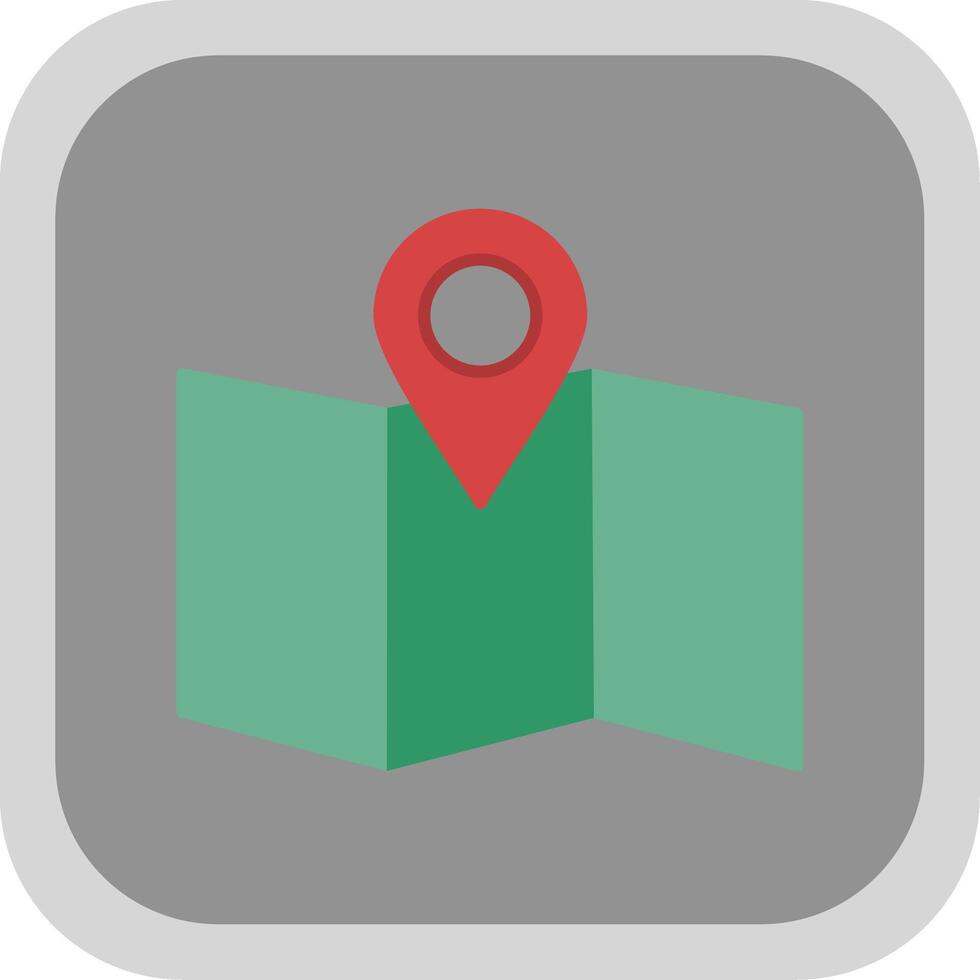Site Map Flat Round Corner Icon vector