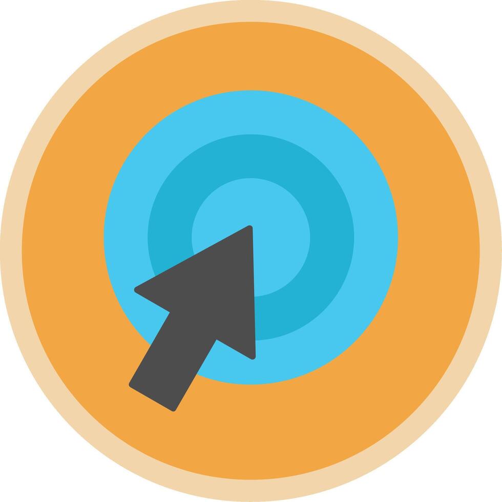 Call To Action Flat Multi Circle Icon vector