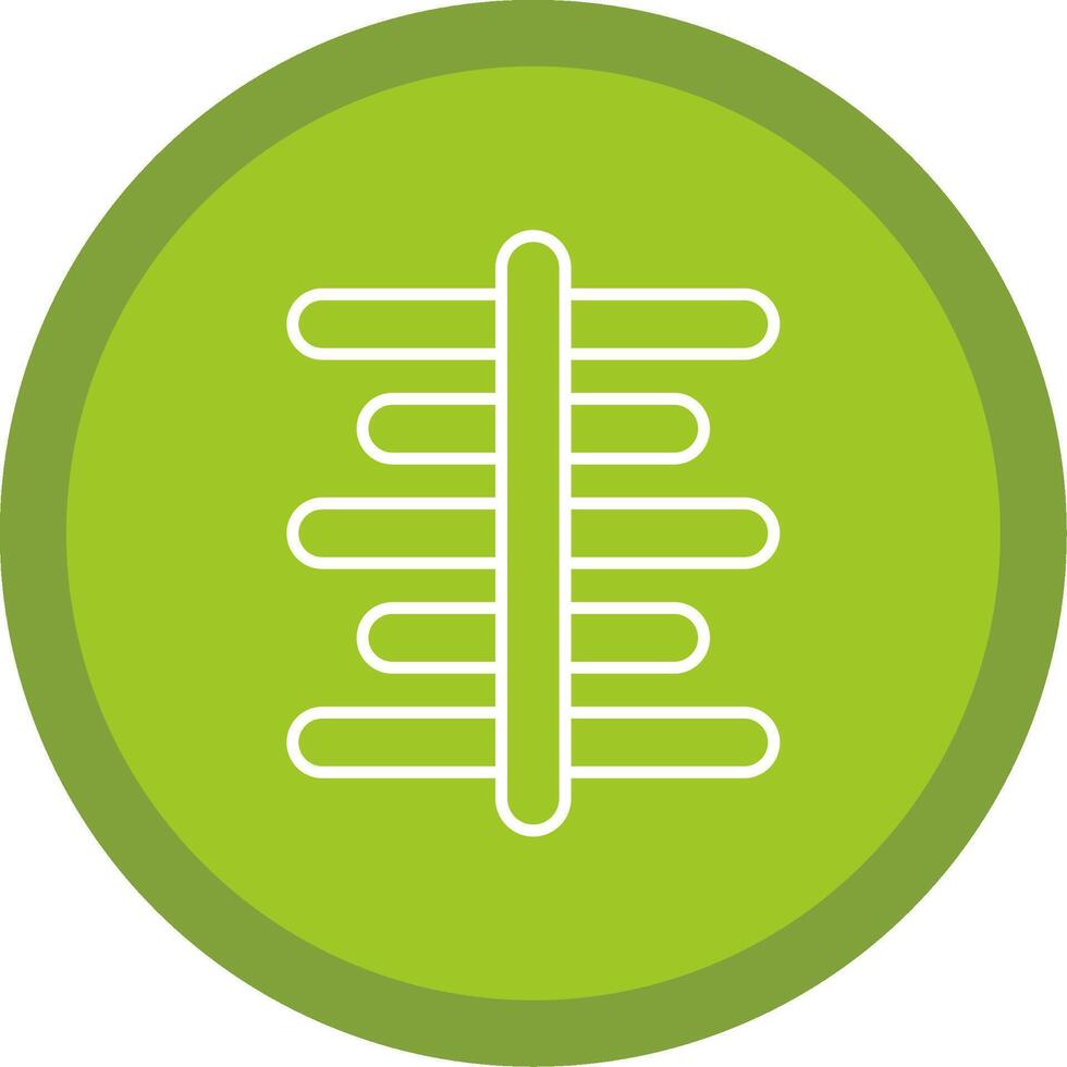 Center Align Line Multi Circle Icon vector