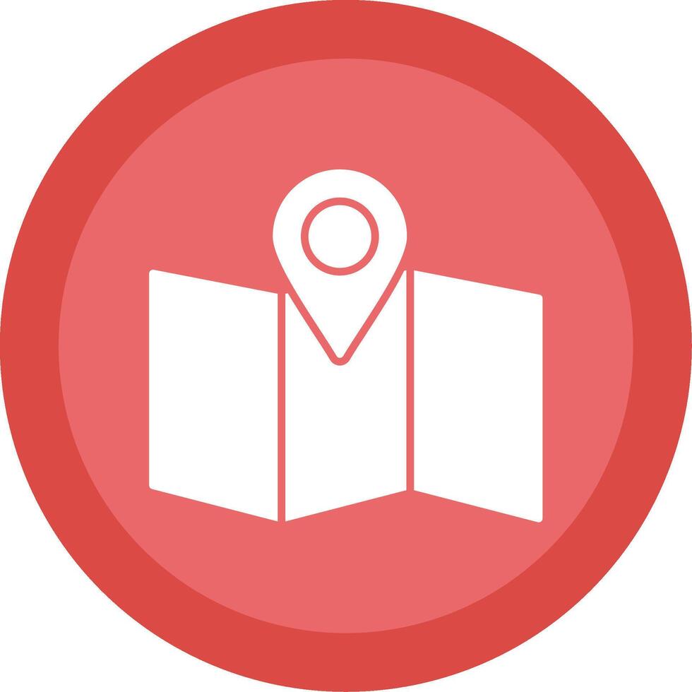 Site Map Glyph Multi Circle Icon vector