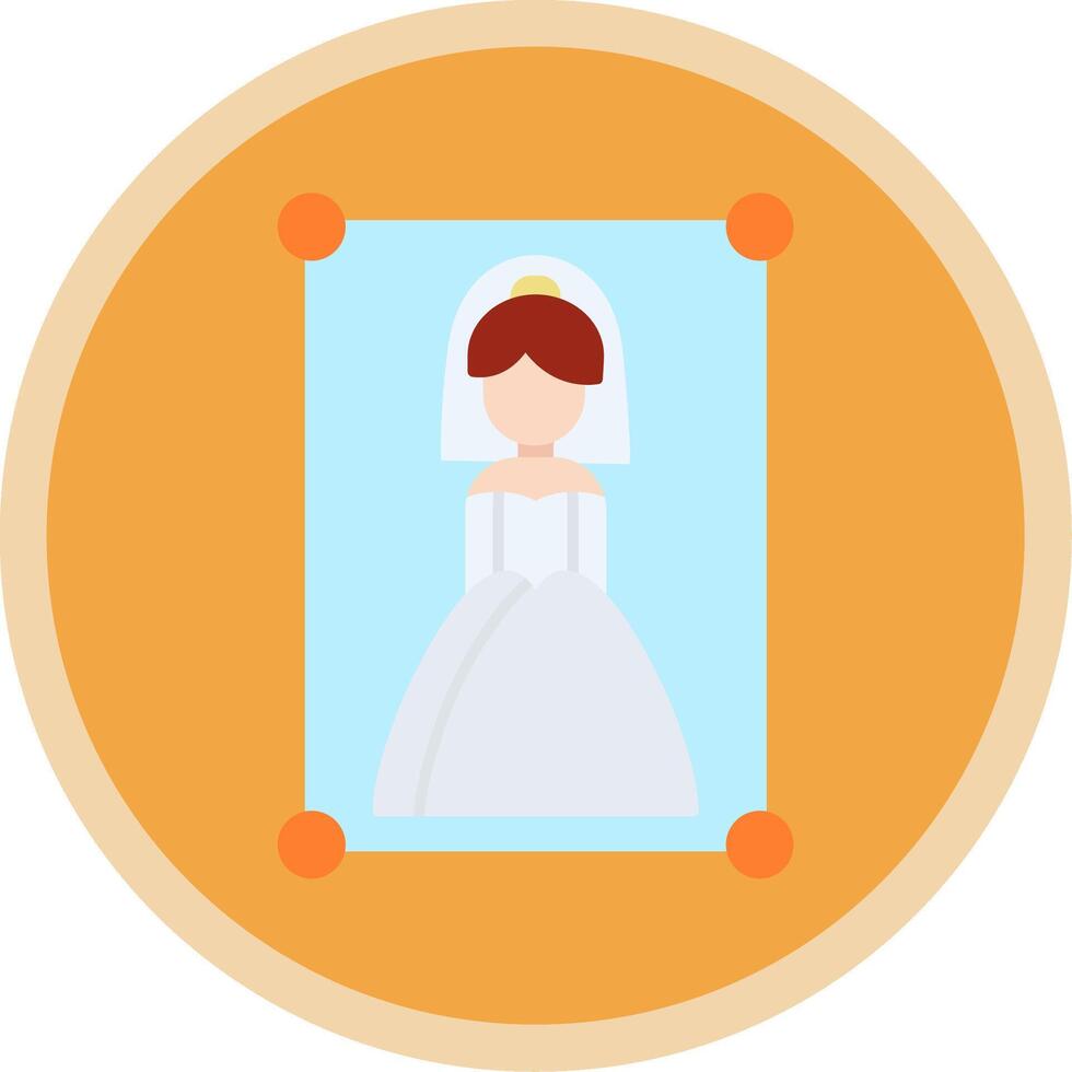 Wedding Photography Flat Multi Circle Icon vector