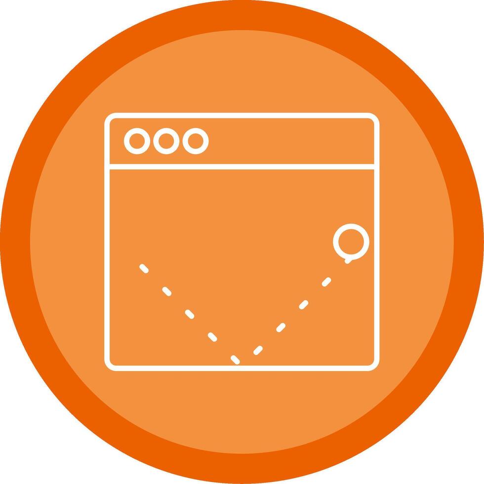 Bounce Rate Line Multi Circle Icon vector