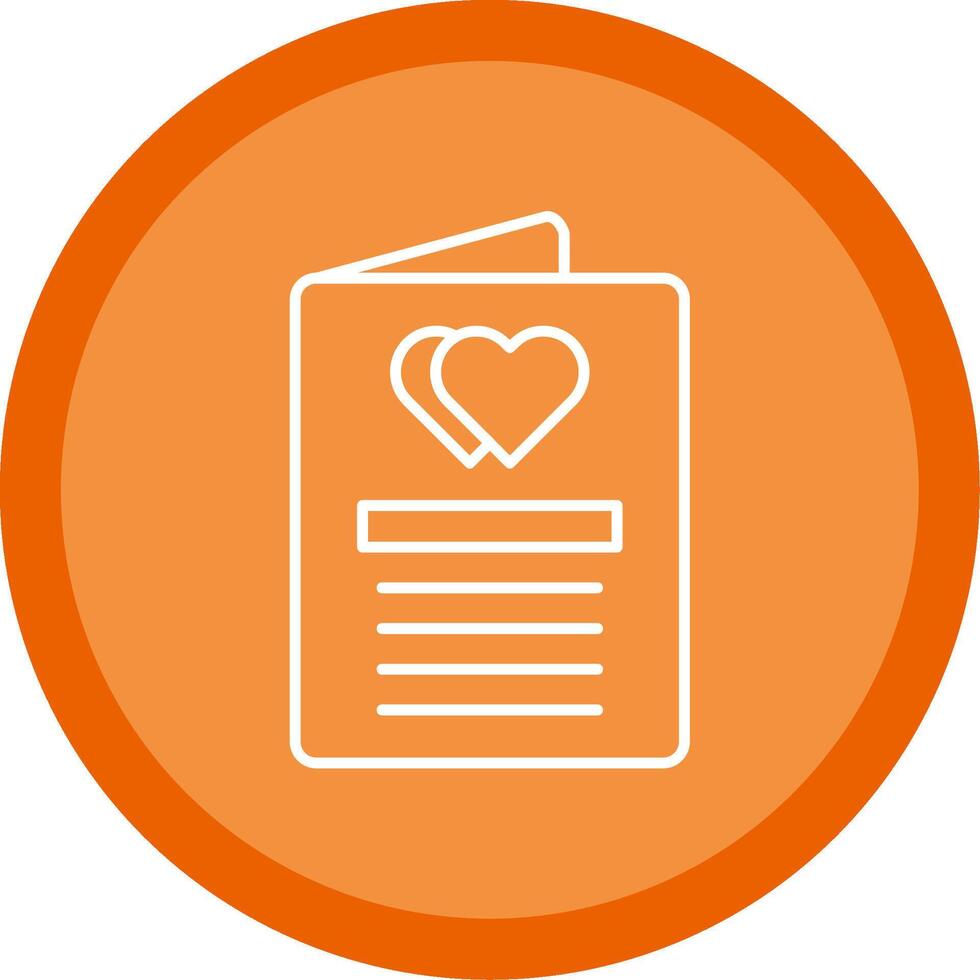 Wedding Invitation Line Multi Circle Icon vector