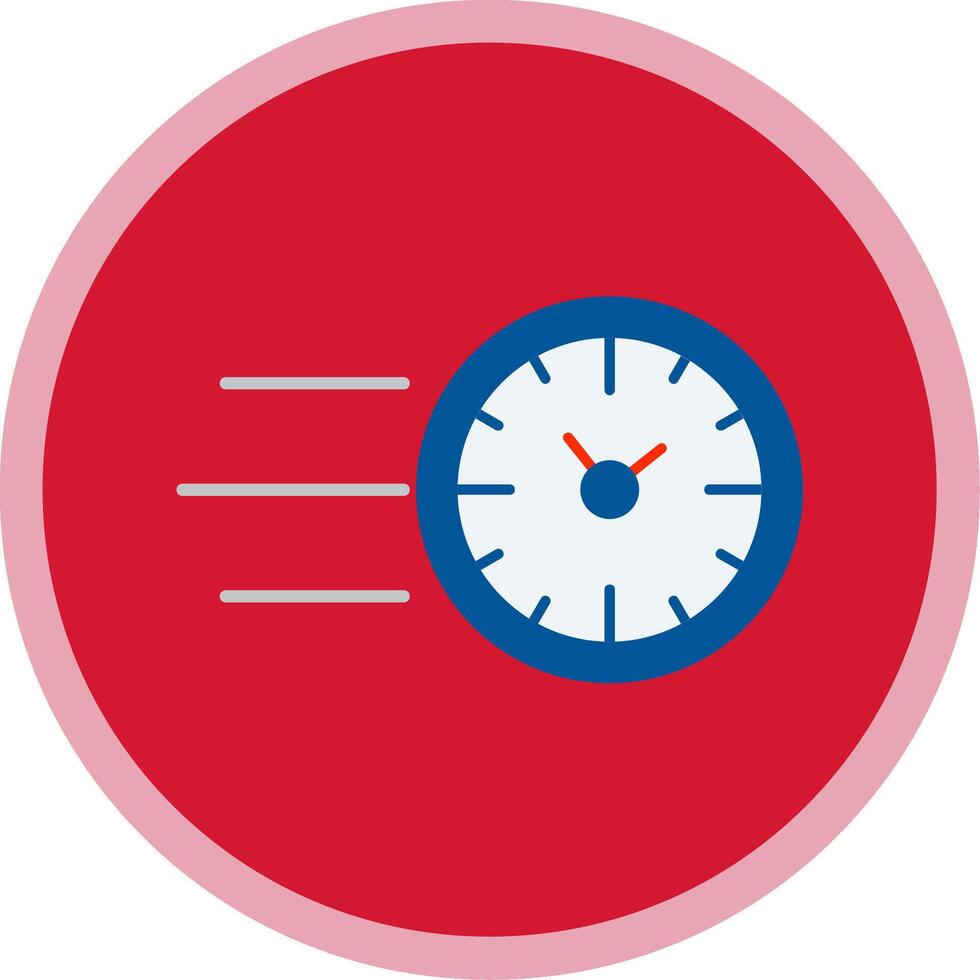 Fast Time Flat Multi Circle Icon vector