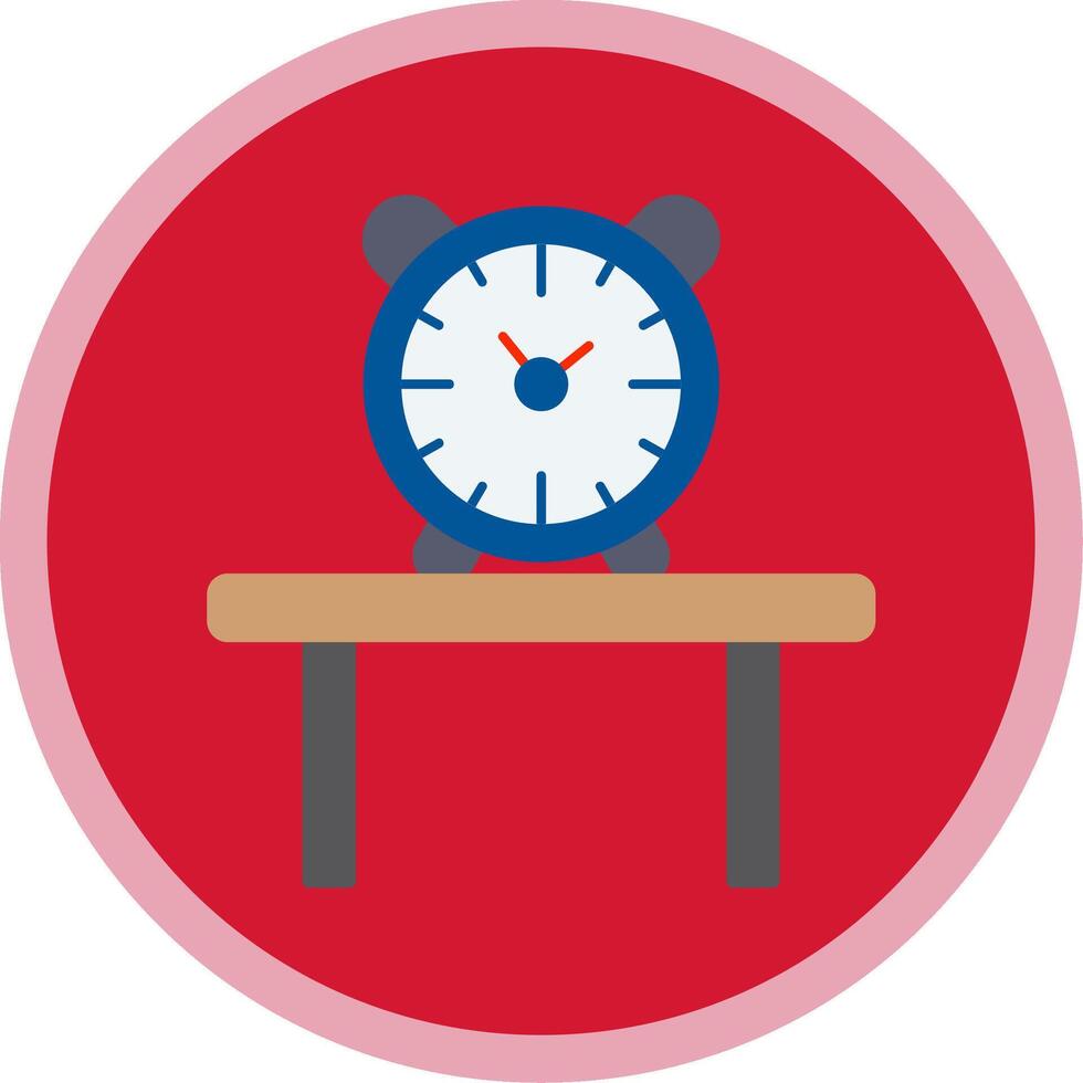 Table Watch Flat Multi Circle Icon vector