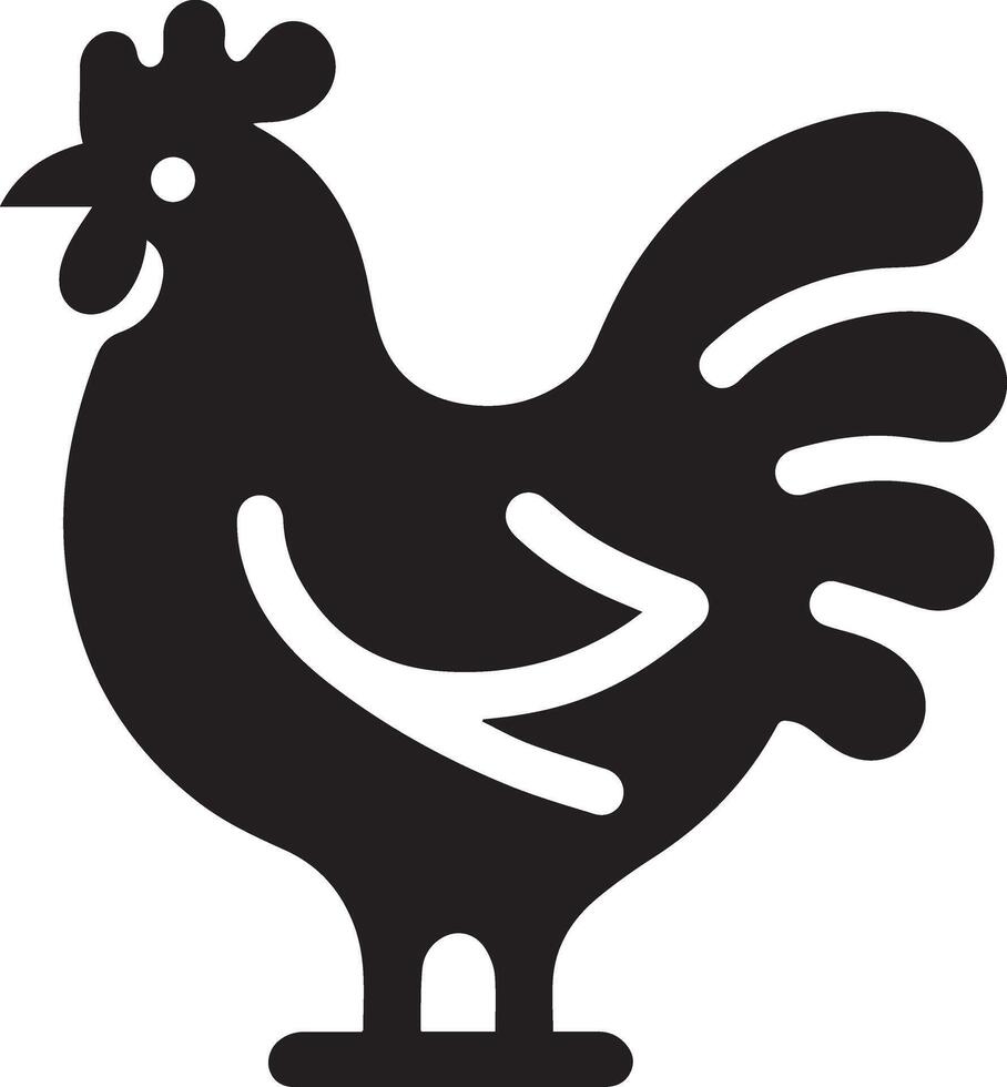 Hen Icon art illustration, A simple Hen Icon 4 vector