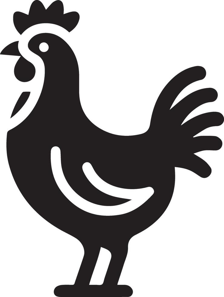 gallina icono Arte ilustración, un sencillo gallina icono 9 9 vector