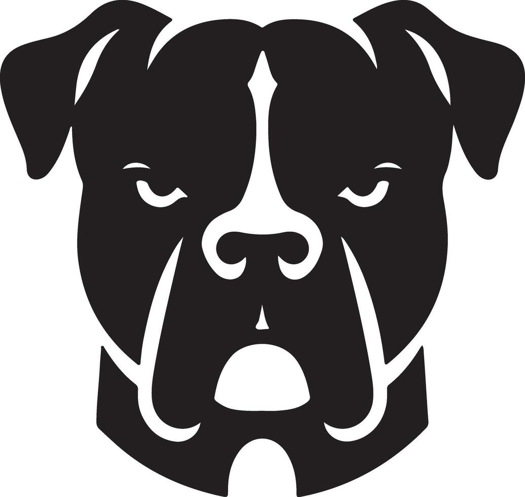 mínimo enojado pitbull perro silueta, negro color silueta 18 vector