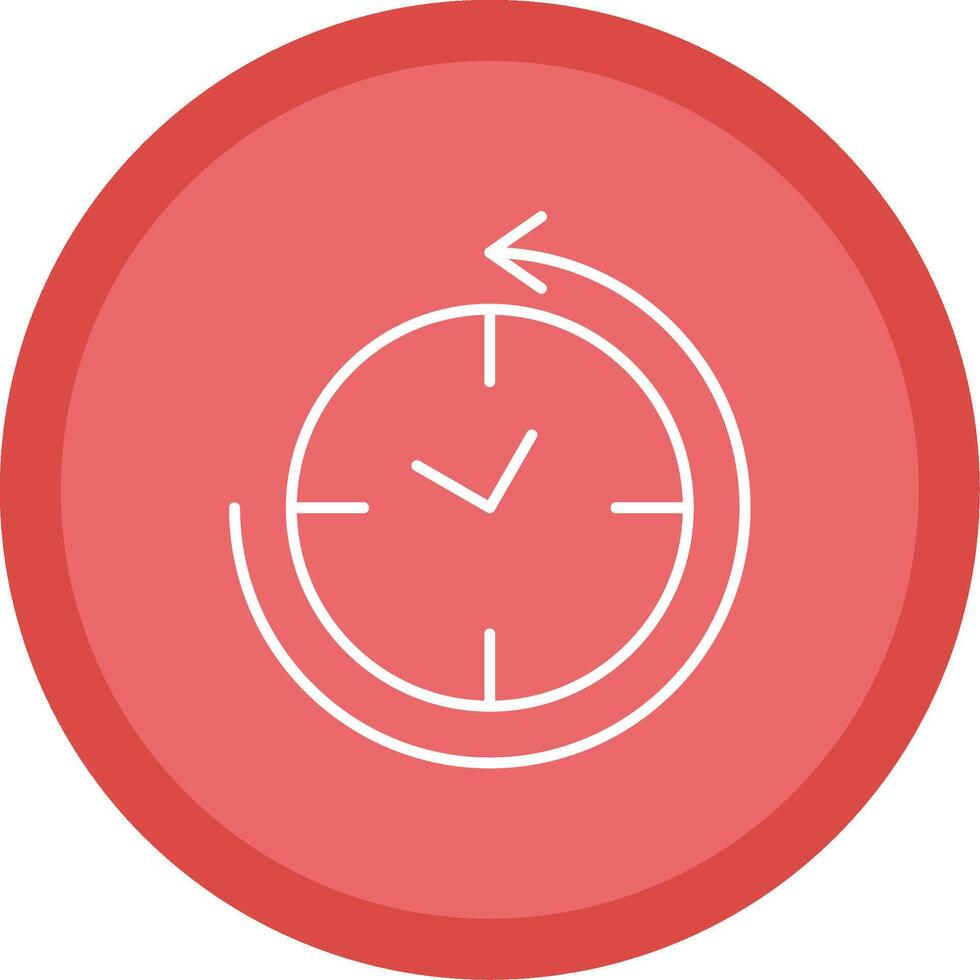 Anti Clockwise Line Multi Circle Icon vector