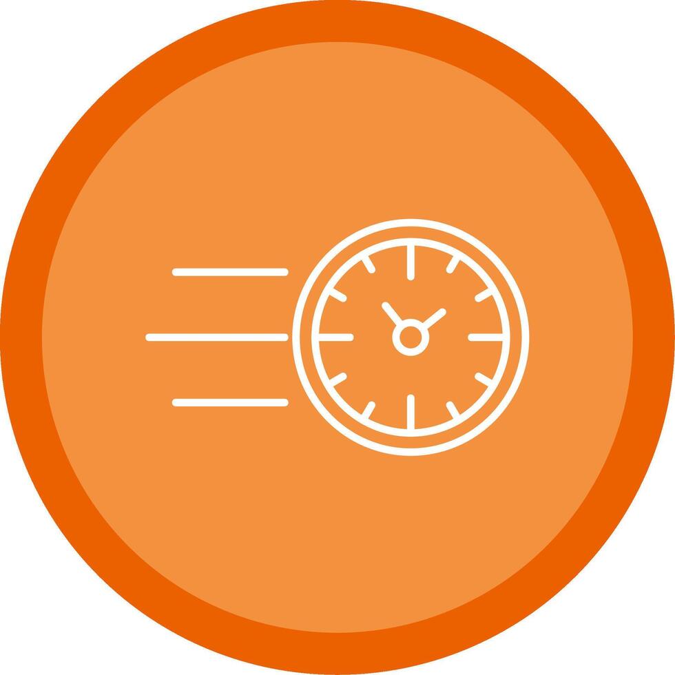 Fast Time Line Multi Circle Icon vector