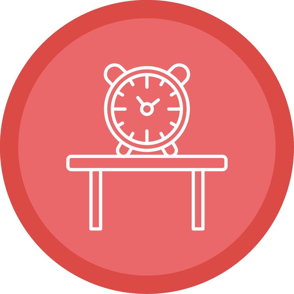 Table Watch Line Multi Circle Icon vector