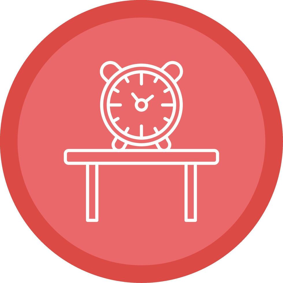 Table Watch Line Multi Circle Icon vector