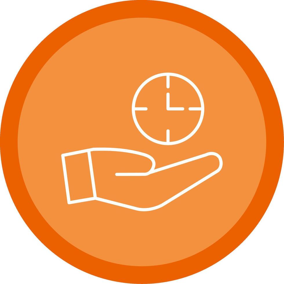 Save Time Line Multi Circle Icon vector