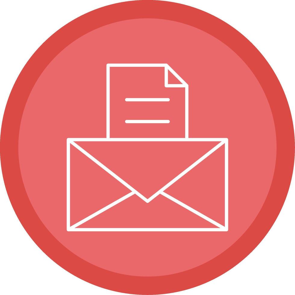 Email Line Multi Circle Icon vector