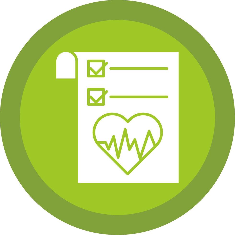 Health Graph Glyph Multi Circle Icon vector