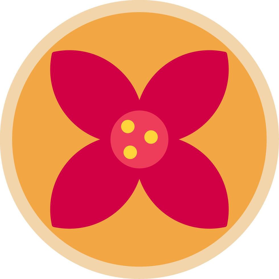 Wallflower Flat Multi Circle Icon vector