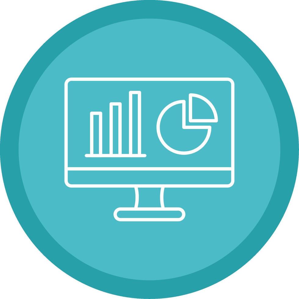 Dashboard Line Multi Circle Icon vector