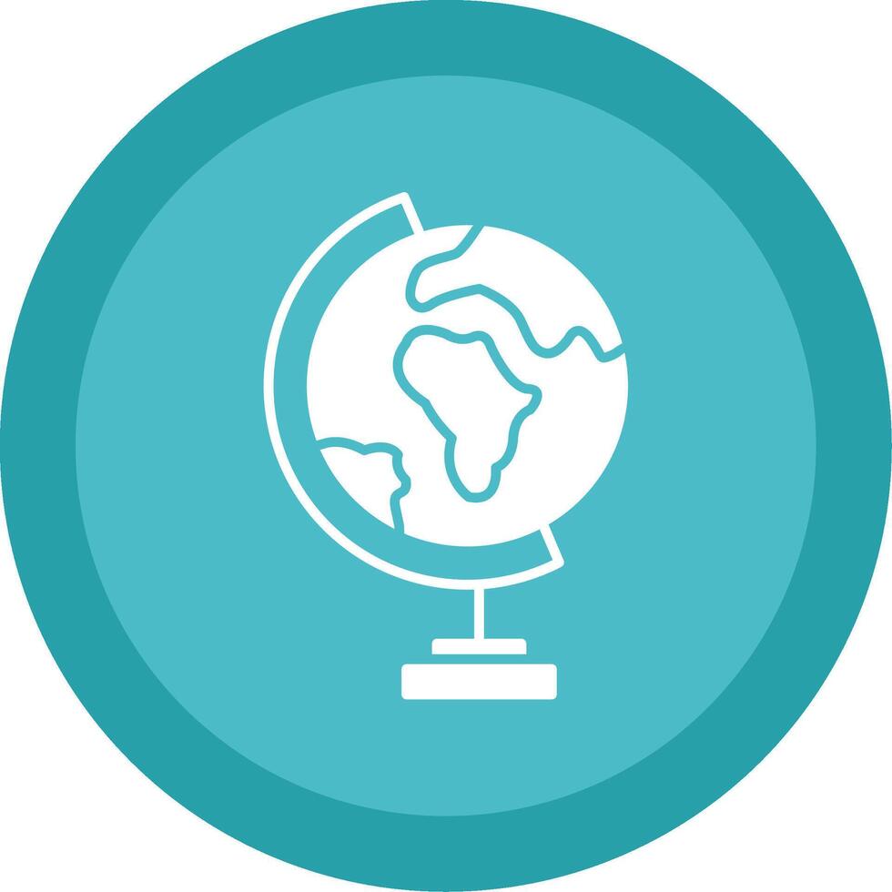 Geography Glyph Multi Circle Icon vector