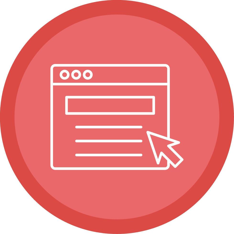 Web Portal Line Multi Circle Icon vector