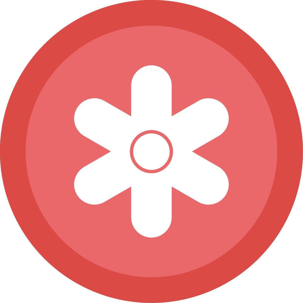 Hyacinth Glyph Multi Circle Icon vector