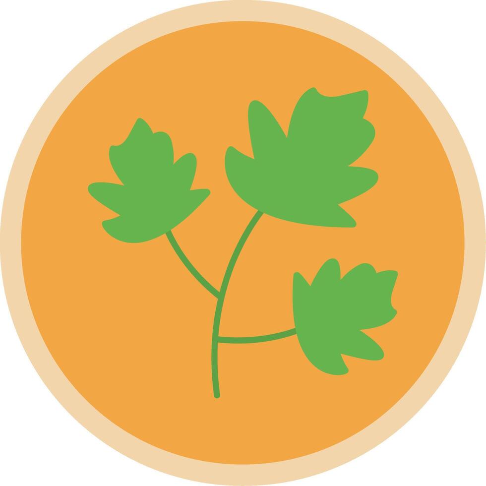 Parsley Flat Multi Circle Icon vector