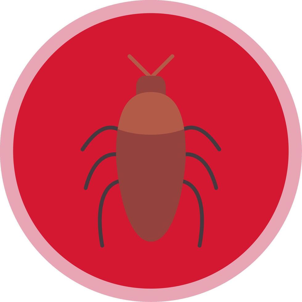 insecto plano multi circulo icono vector