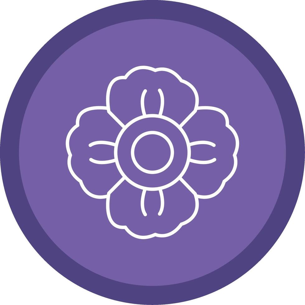 Mallow Line Multi Circle Icon vector
